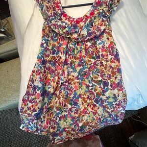 Mi Golondrina Multicolor Floral Dress